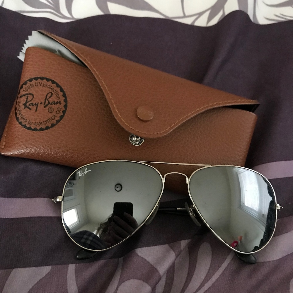 Ray Ban Mirrored Aviators